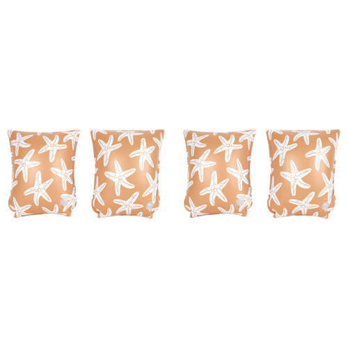 2x 2pc Swim Essentials Kids/Children Inflatable Arm Bands Sea Star Orange 2-6y