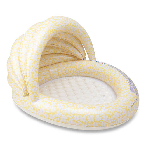 Swim Essentials Children's Inflatable Pool w/ Canopy 100cm Florish Yellow 12m+