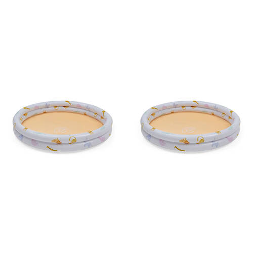 2PK Swim Essentials Children's Inflatable Swimming Pool 100cm Safari White 12m+