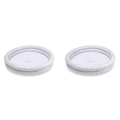 2PK Swim Essentials Children's Inflatable Swimming Pool 100cm White Leopard 12m+
