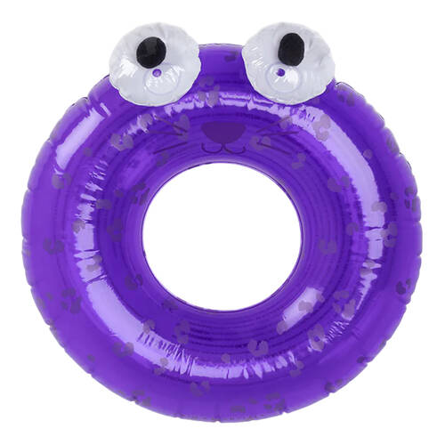 Swim Essentials Kids Inflatable Swimming Ring Pool Floater 65cm Pink Leopard