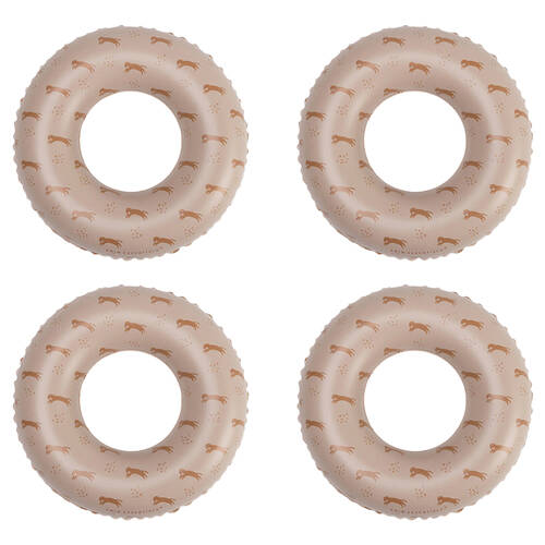4PK Swim Essentials Kids Inflatable Swimming Ring Pool Floater 55cm Roamer