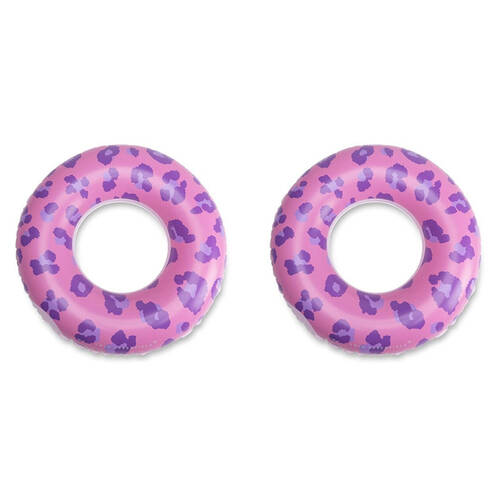 2PK Swim Essentials Kids Inflatable Swimming Ring Floater Donut 90cm 6y+