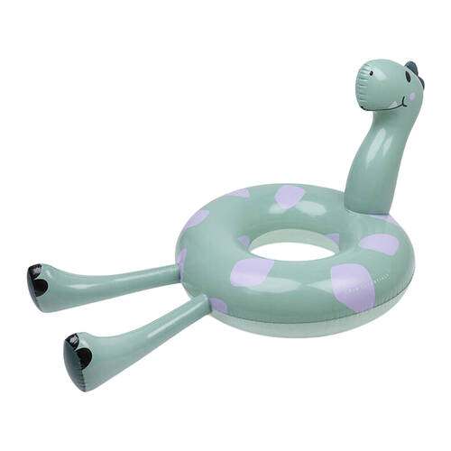 Swim Essentials Kids Inflatable Swimming Ring Pool Floater 95cm Green Dino