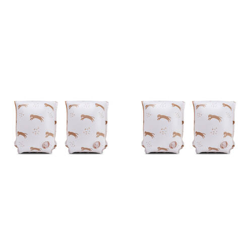 2x 2pc Swim Essentials Baby/Infant Inflatable Arm Bands Roamer White 0+
