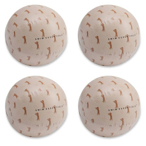 4PK Swim Essentials Inflatable Beach Ball Swimming Pool Volleyball 51cm Roamer 3y+