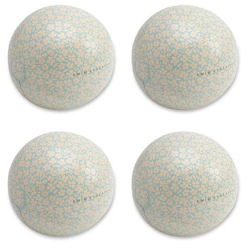 4PK Swim Essentials Inflatable Beach Ball Swimming Volleyball 51cm Florish Green