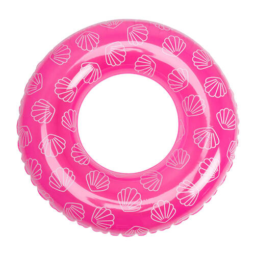 Swim Essentials Kids Inflatable Swimming Ring Pool Floater 90cm Pink Sea Shell