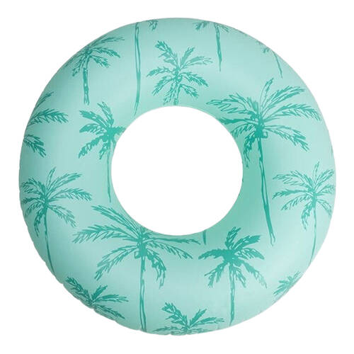Swim Essentials Kids Inflatable Swimming Ring Floater 102cm Palm Trees Green