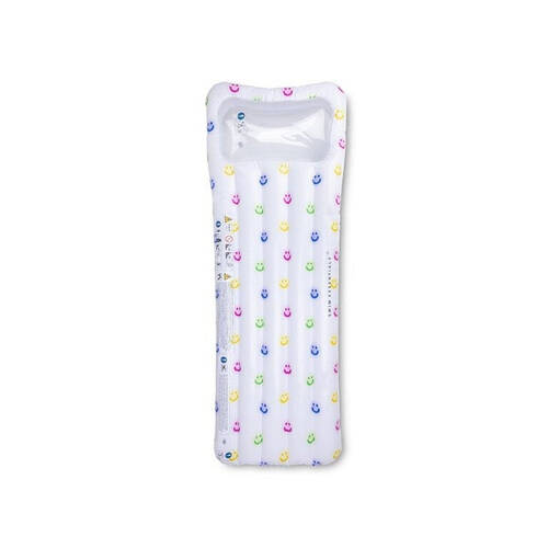 Swim Essentials Inflatable Lie On Beach Pool Floater Bed Smile 176cm 6y+