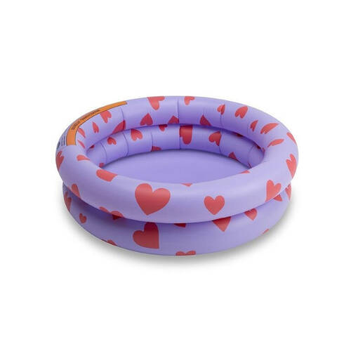 Swim Essentials Baby Inflatable Swimming Pool 60cm Purple Sweet Hearts 0+