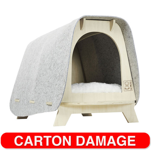 M-Pets 65cm Woody Cozy Pet/Cat House Bed Brown