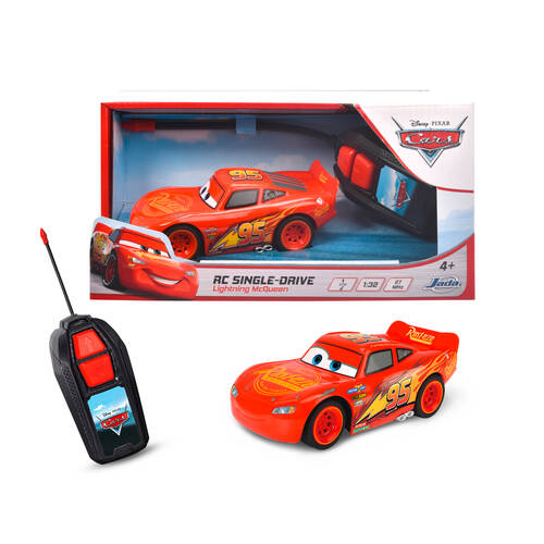 Disney Cars RC Single Drive Lightning McQueen 1:32 Kids - Red 4y+