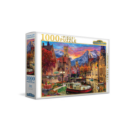 1000pc Harlington Jigsaw Puzzle Town Canal Kids/Children 8y+