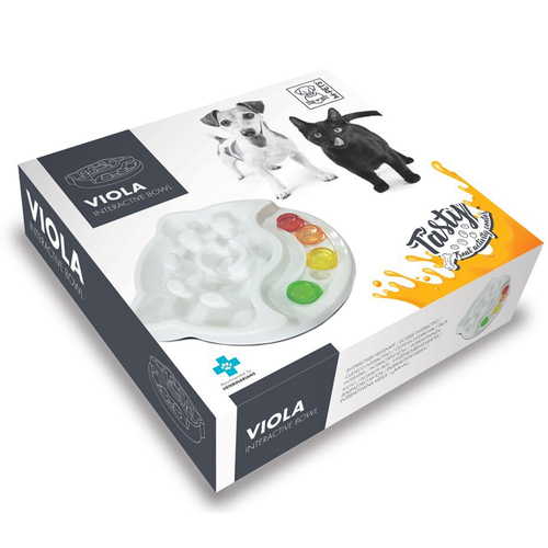 Tasty Viola Interactive Feeding Bowl Cat/Kitty Pet Feeder Container