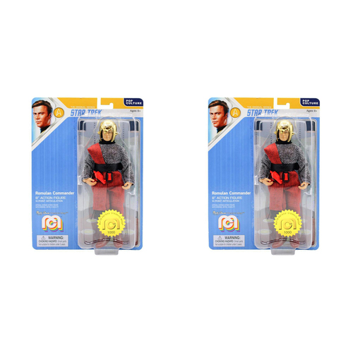 2PK Mego Star Trek Action 8in Figure Toy Assorted 8y+
