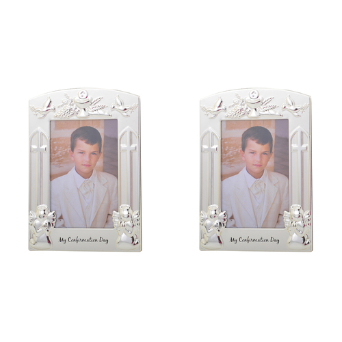 2PK Gibson Gifts My Confirmation 4x6'' Photo Frame Rectangle Silver