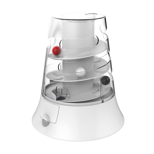 M-Pets 19x22cm Vortex Cat/Kitten Interactive Pet Toy - White