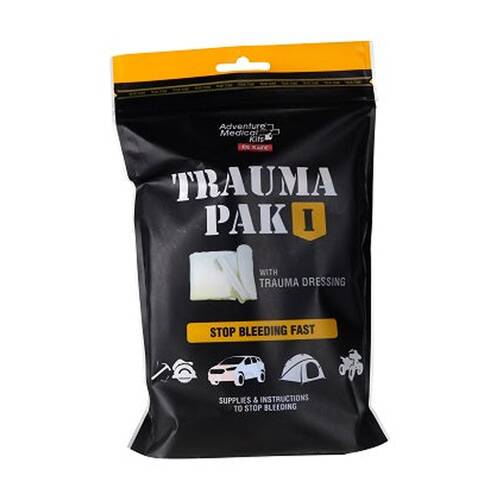 AMK Trauma Pak I First Aid Kit WoundStop Dressing Waterproof Bag
