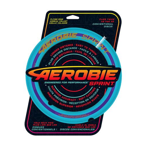 Aerobie Sprint Flying Ring Flying Disc 10" Blue 7y+ 