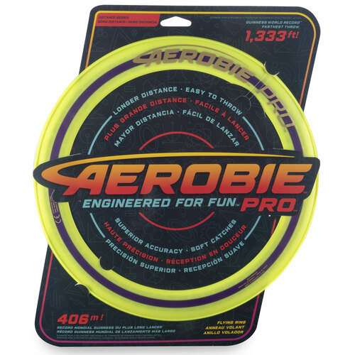 Aerobie Pro Flying Ring Frisbee 13" Green 12y+