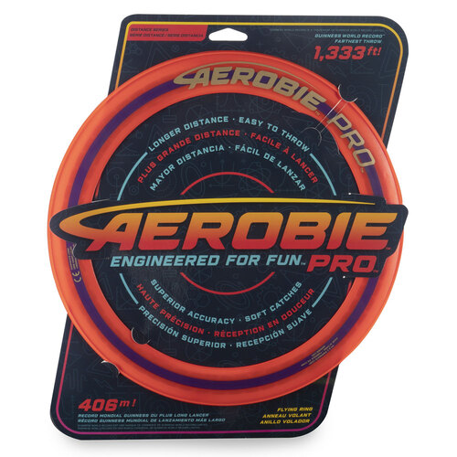 Aerobie Pro Flying Ring Flying Disc 13" Red 12y+