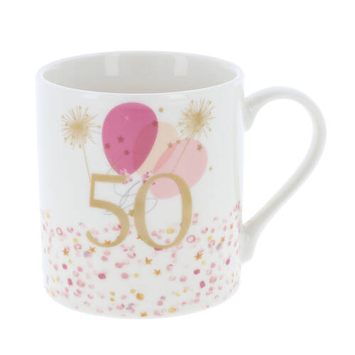 Gibson Gifts Rush Birthday Ladies 50th Mug R 250ml