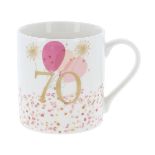 Gibson Gifts Rush Birthday Ladies 70th Mug R 250ml