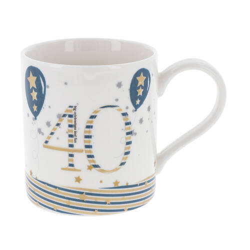 Gibson Gifts Rush Birthday Mens 40th Mug R Cup w/ Handle