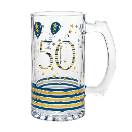 Gibson Gifts Rush 50th Birthday Tankard R Beer Mug w/ Handle