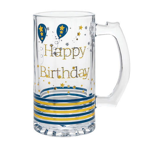 Gibson Gifts Rush Happy Birthday Tankard R Beer Mug w/ Handle