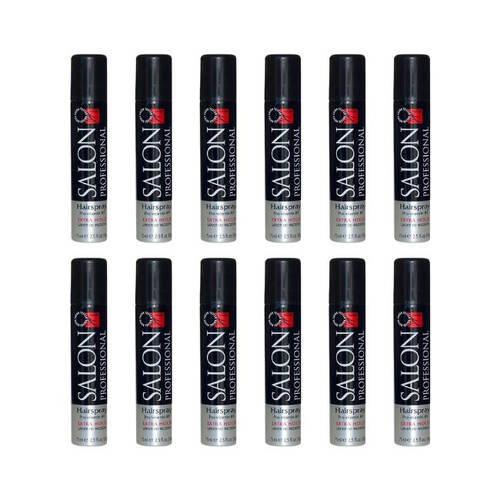 12x Minuet Salon Professional Spray Extra Hold 75ml For All Hair Types