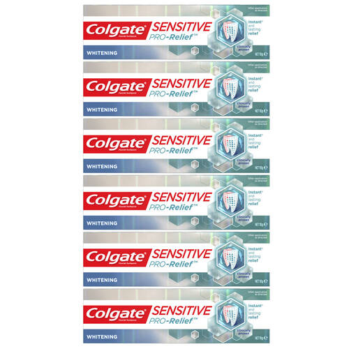 6x Colgate 110g Sensitive Pro Relief Whitening Tooth Paste