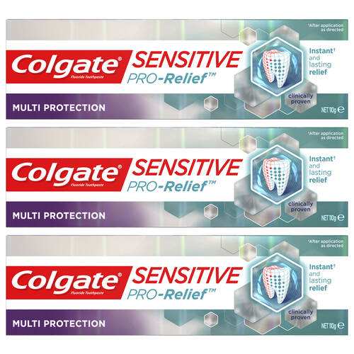 3x Colgate 110g Sensitive Pro Relief Multi Protection Tooth Paste