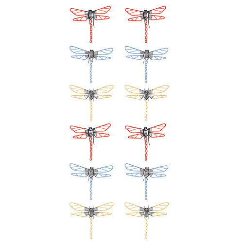 12x Metal 19.5cm Butterfly Wire Ornament Outdoor Decor Medium - Assorted