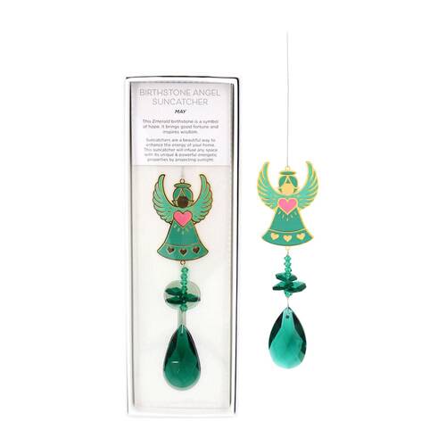 Gibson Gifts Birthstone May   Angel Suncatcher Display