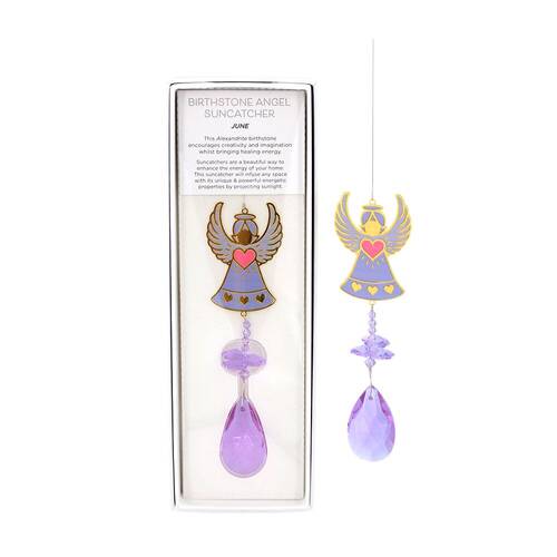 Gibson Gifts Birthstone June Angel Suncatcher Display