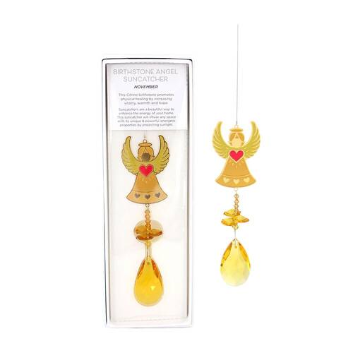 Gibson Gifts Birthstone November Angel Suncatcher Display