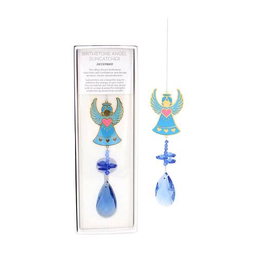Gibson Gifts Birthstone December Angel Suncatcher Display
