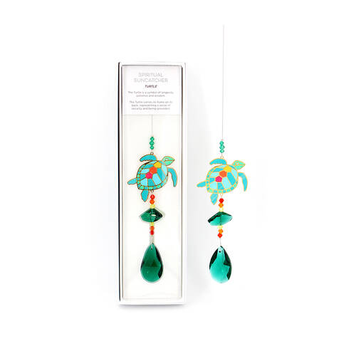 Gibson Gifts Spiritual Suncatcher Turtle Display Decor