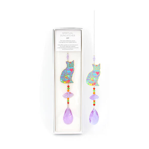 Gibson Gifts Spiritual Suncatcher Cat Display Decor
