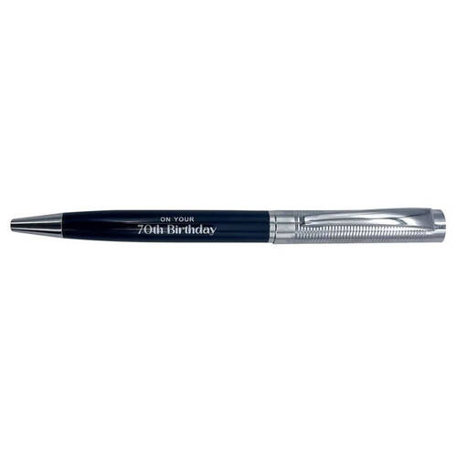 Gibson Gifts 70th Birthday Pen Writing Ballpoint Stationery