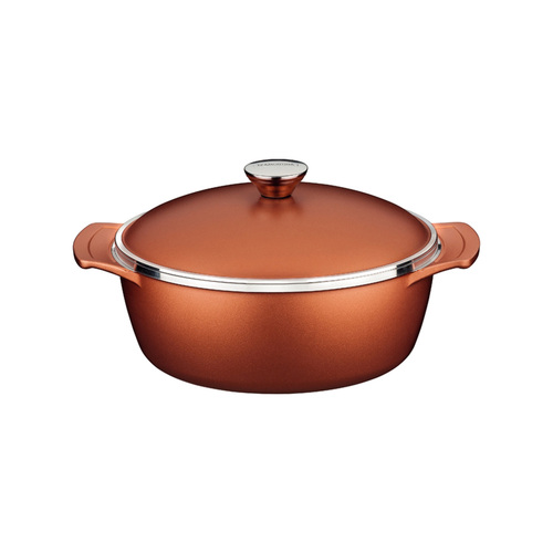 Tramontina Lyon Casserole Pan with Lid 24cm/6.8L - Gold