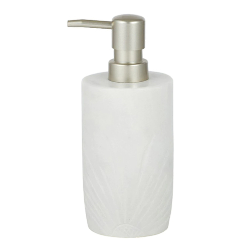 Casa Regalo Sadie Marble Bathroom Home Decor Soap Dispenser White