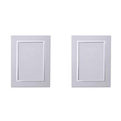 2PK Gibson Gifts Silver Trim Photo/Picture Frame 4x6" Rectangle