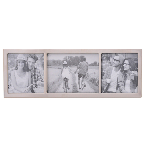 Gibson Gifts Elegant Silver Trio Photo Frame 34x11cm