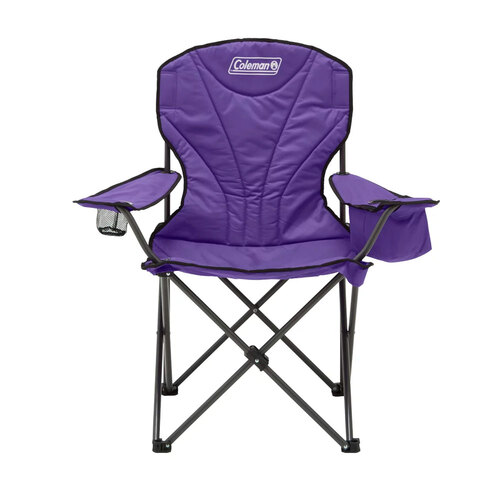 Coleman Camping Outdoors Portable Queen Quad Chair With Cooler Arm