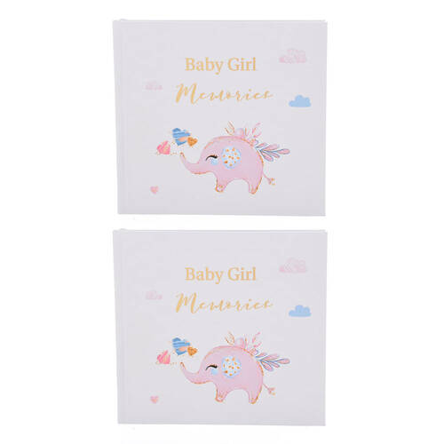 2PK Gibson Gifts Baby Girl Picture Photo Album Memory Keepsake