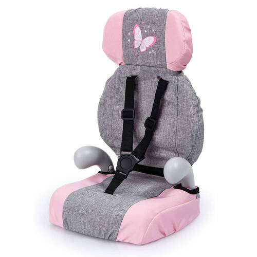 Bayer Deluxe Butterfly Car Seat - Pink & Grey