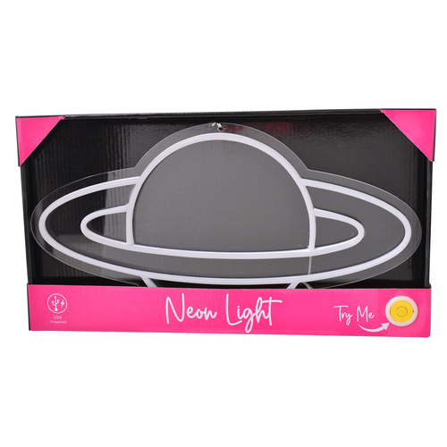 Gibson Gifts Planet LED Neon Light Wall Sign Home/Room Decor 39cm